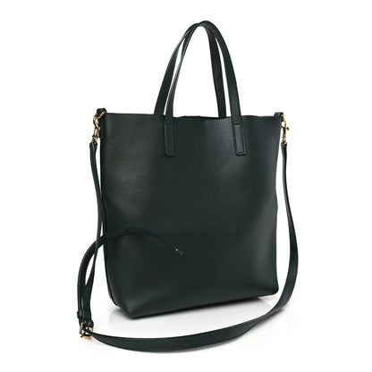 Saint Laurent Calfskin Toy Shopping Tote Forest Green 3 of 9
