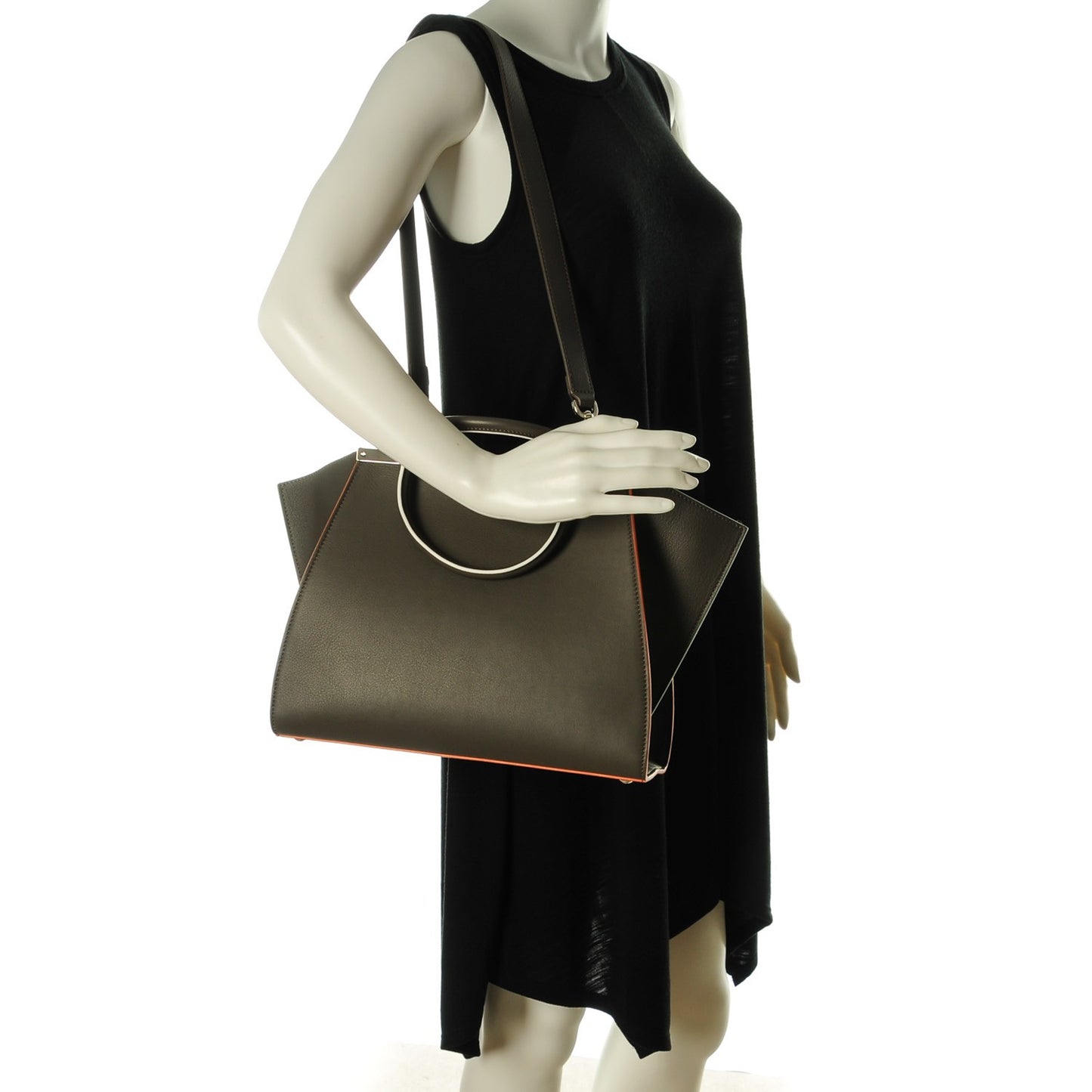 Vitello Dolce Century Petite 3Jours Tote Carbone