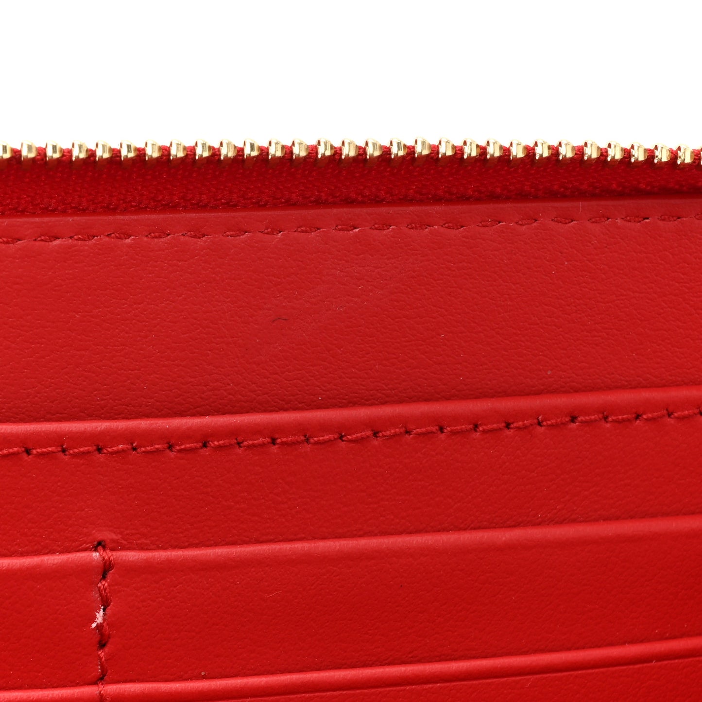 Soft Grain Elmore Zip Around Wallet Red