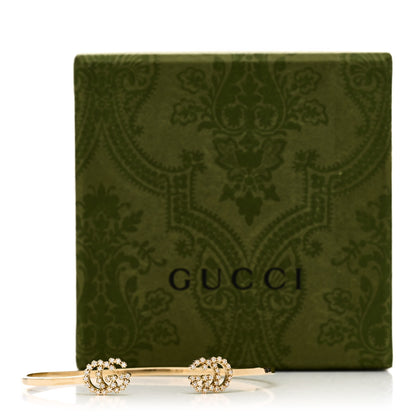 Gucci 18K Yellow Gold Diamond GG Running Cuff Bracelet 5 of 5