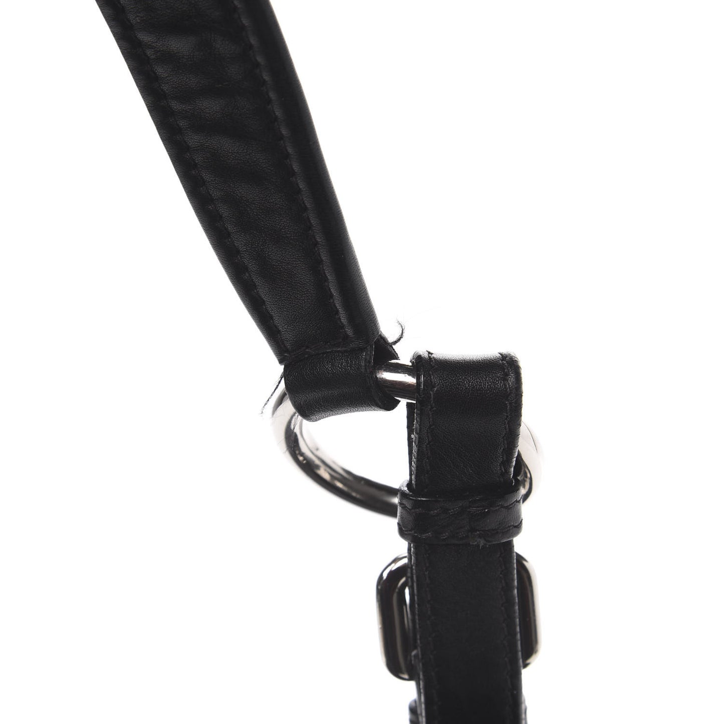 Soft Calfskin Pleated Hobo Black