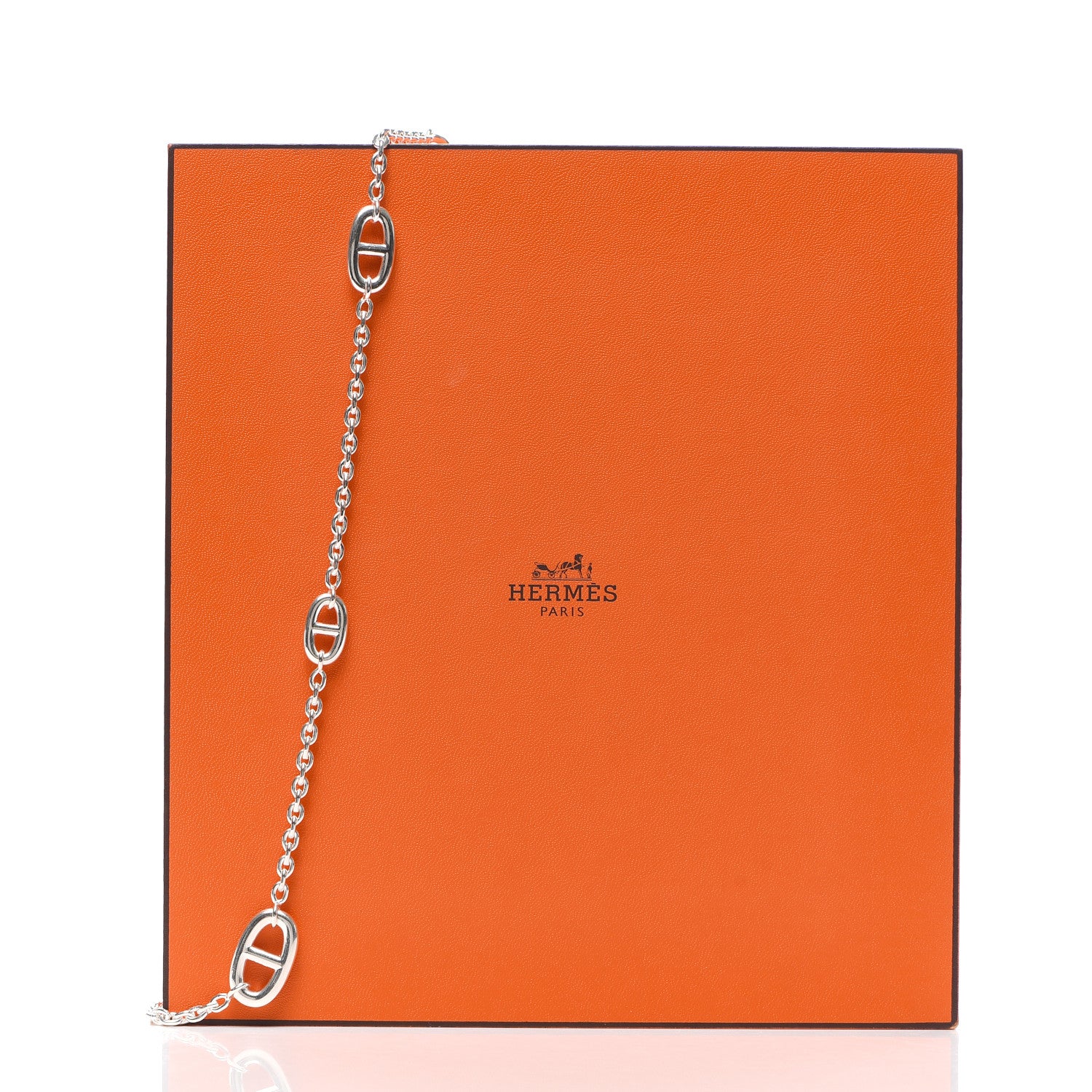 Hermes Sterling Silver Farandole Necklace 80 5 of 5