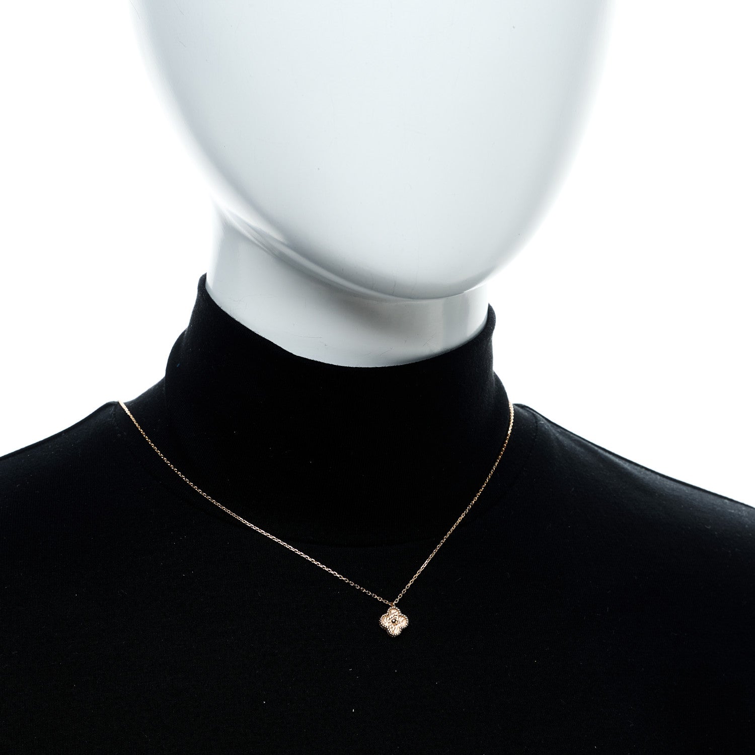 Van Cleef & Arpels 18K Rose Gold Sweet Alhambra Pendant Necklace 2 of 7