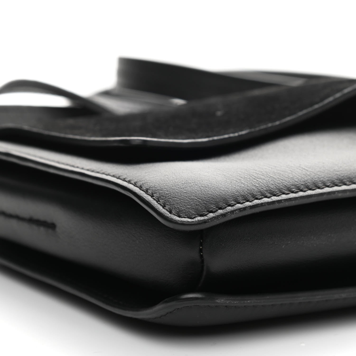 Chloe Suede Calfskin Small Faye Shoulder Bag Black 9 of 10