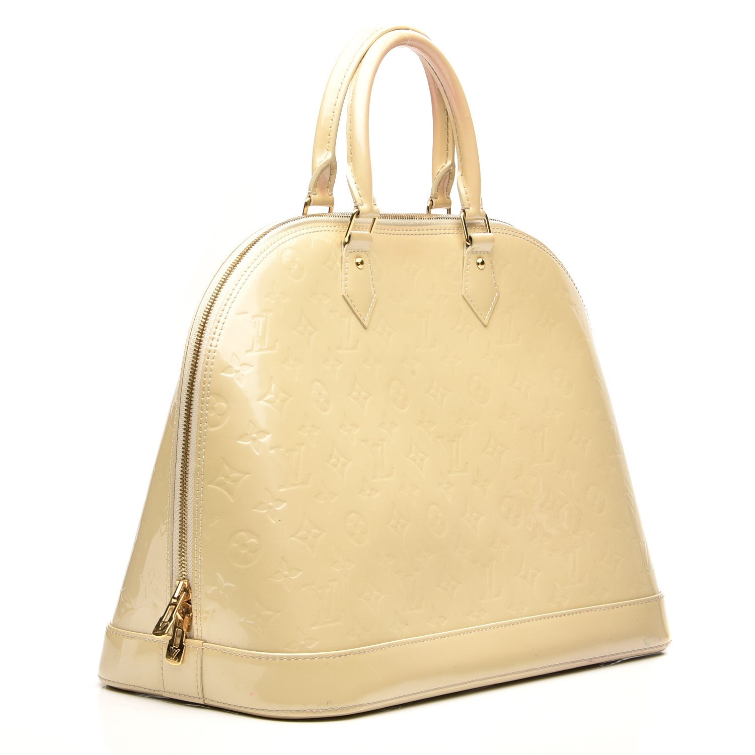 Louis Vuitton Vernis Alma GM Blanc Corail 3 of 13