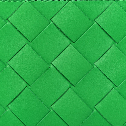 Bottega Veneta Calfskin Intrecciato Zip Card Holder Parakeet 7 of 8
