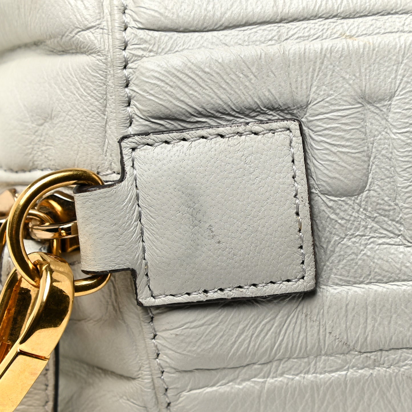 Nappa FF 1974 Embossed Small Boston White