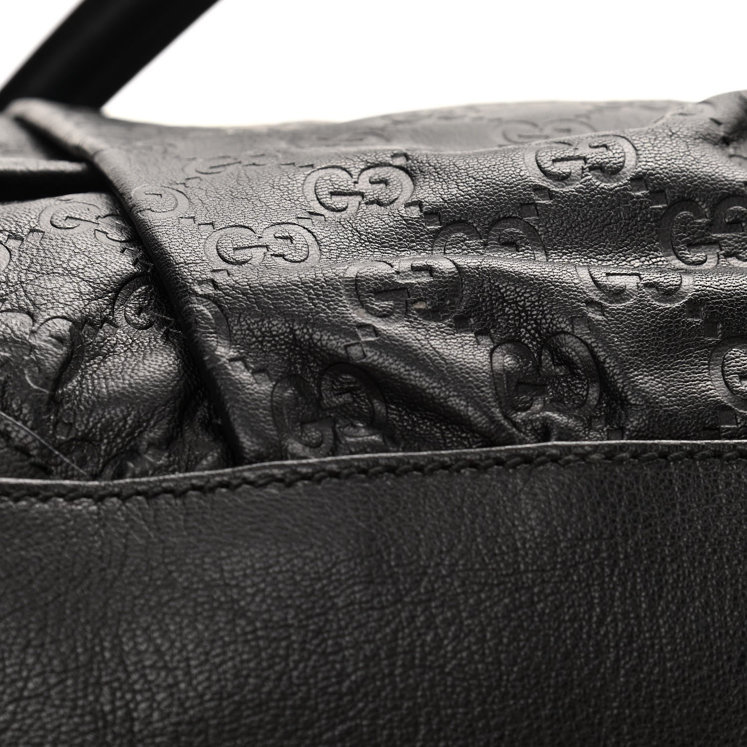 Gucci Guccissima Large Full Moon Tote Black 6 of 11