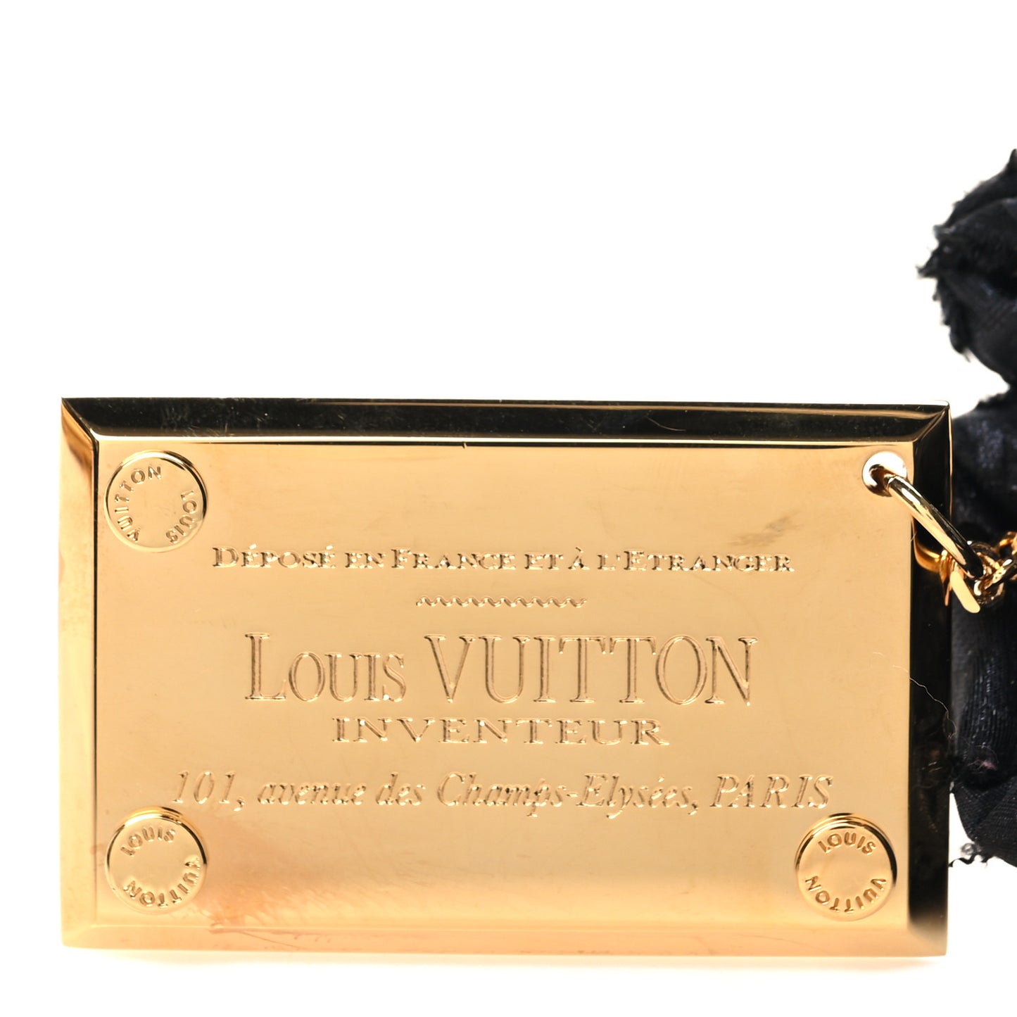 Lurex Quilted Monogram Altair Clutch  Black