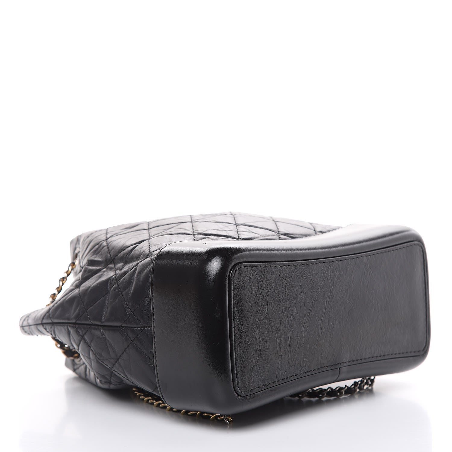 Chanel Aged Calfskin Quilted Small Gabrielle Backpack Black 4 of 14