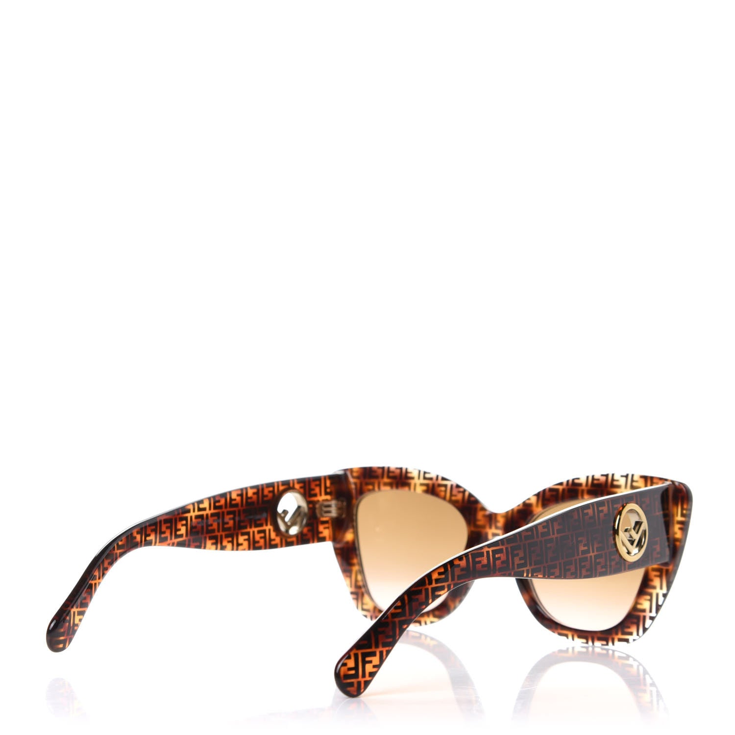 Fendi Acetate F is Fendi FF Cat Eye Sunglasses FF 0360/S Havana 4 of 7