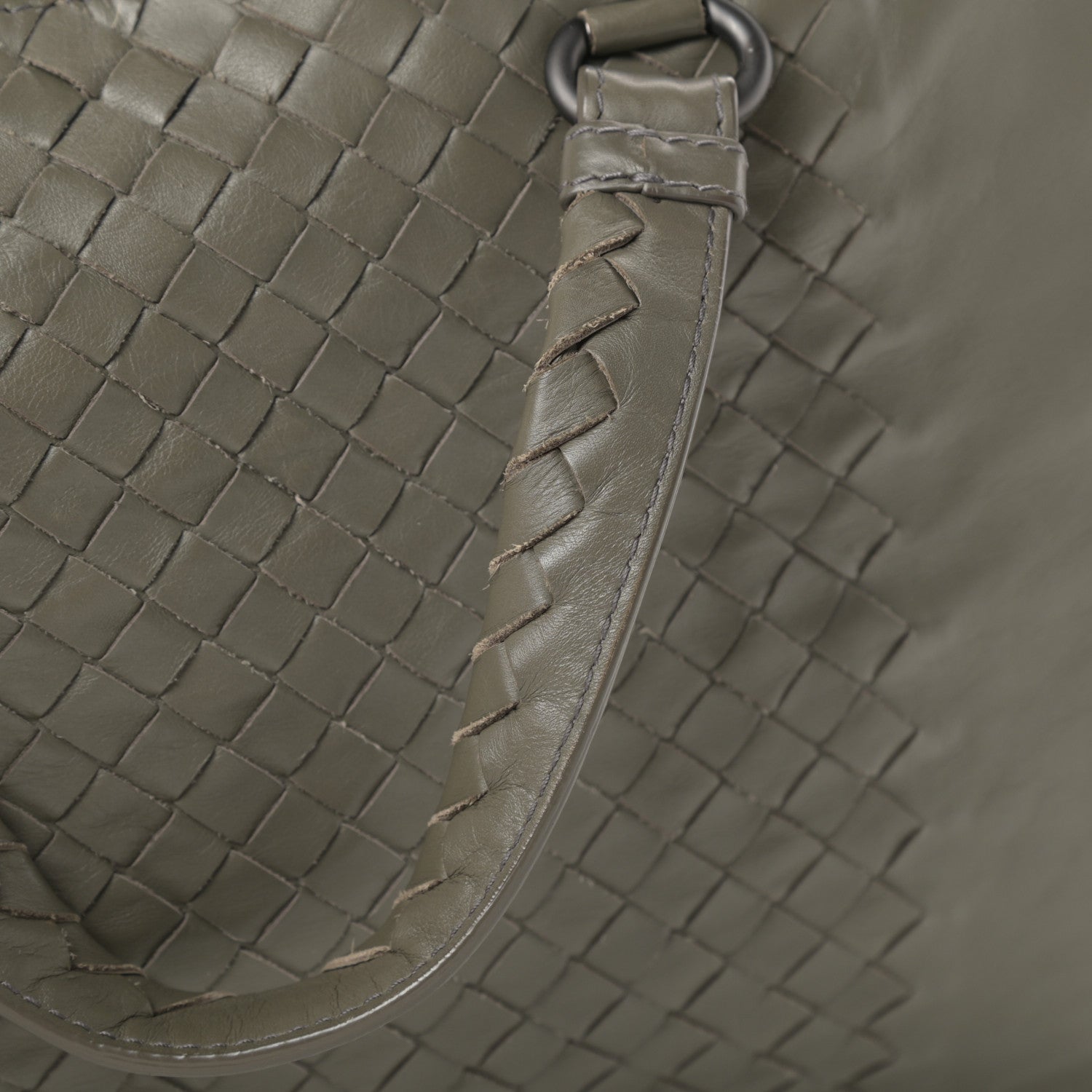 Bottega Veneta Calfskin Intrecciato Large Leggero Tote Kaki Fondente 13 of 14