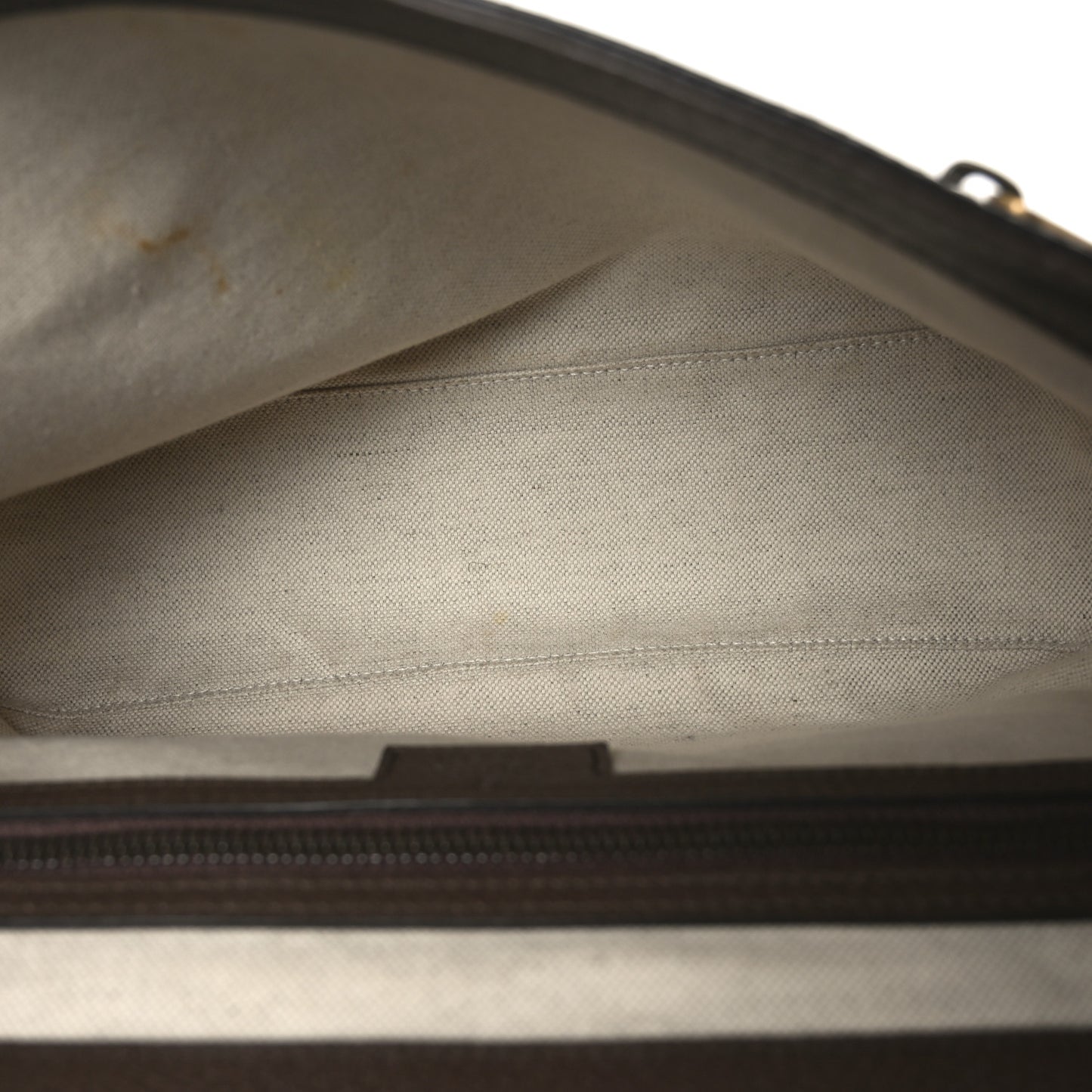 Tender GG Supreme Monogram Textured Dollar Calfskin Ophidia Messenger Bag Beige Ebony Dark Brown