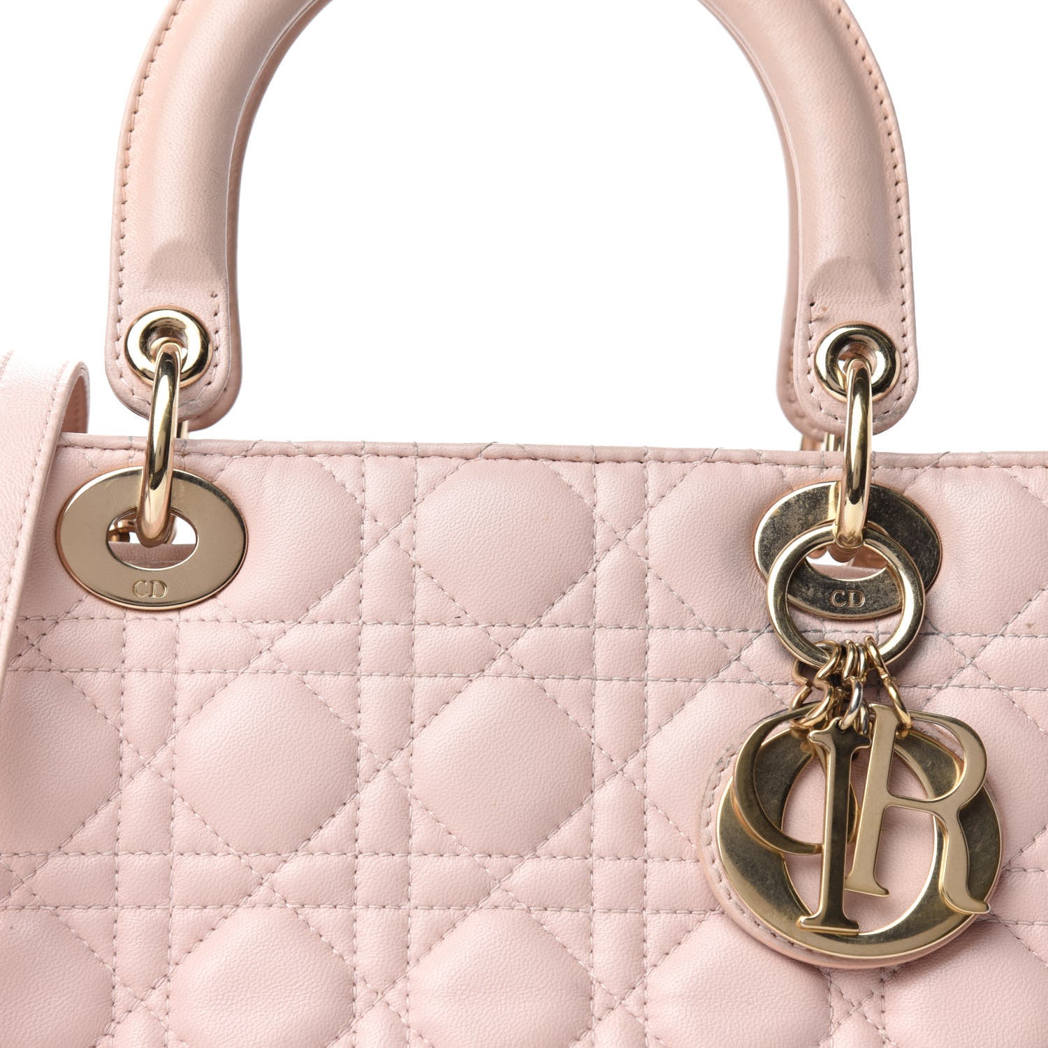 Christian Dior Lambskin Cannage Medium Lady Dior Light Pink 13 of 13