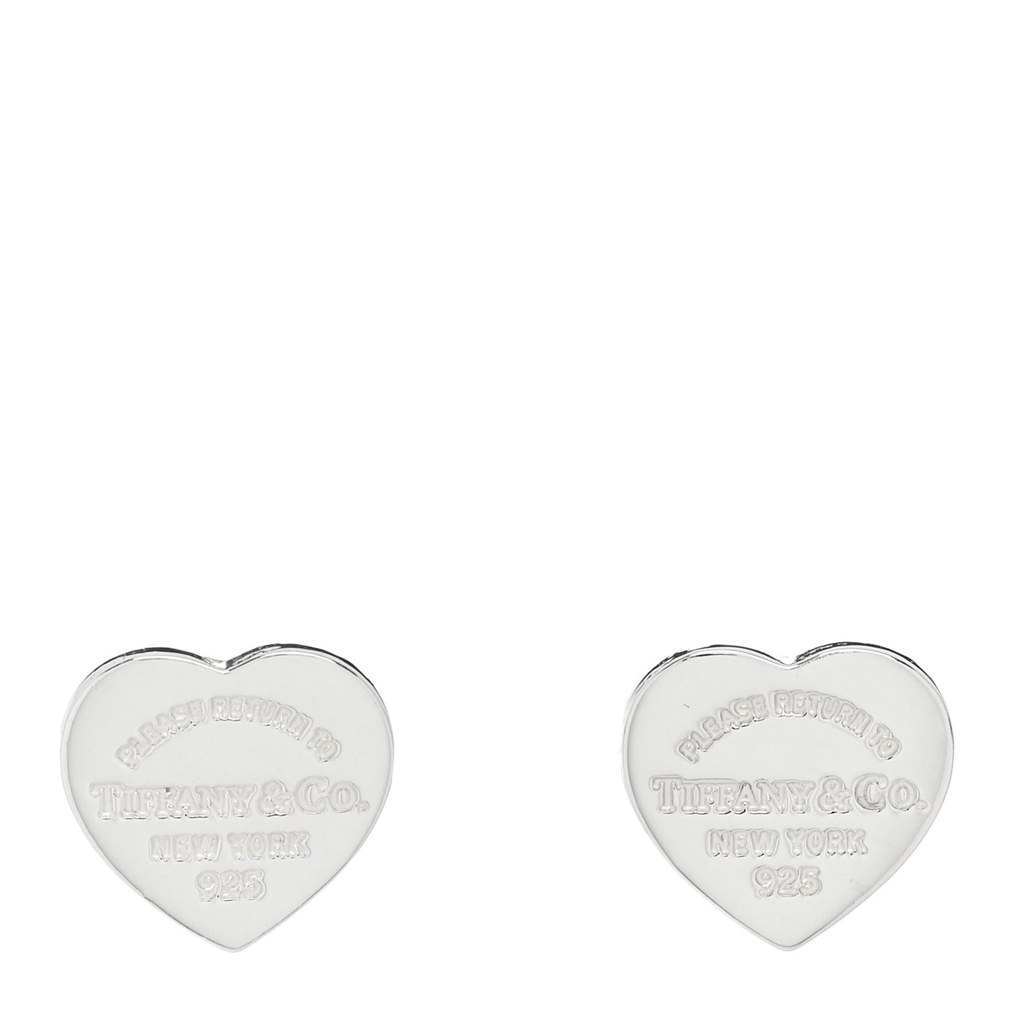 Sterling Silver Mini Return To Tiffany Heart Tag Earrings