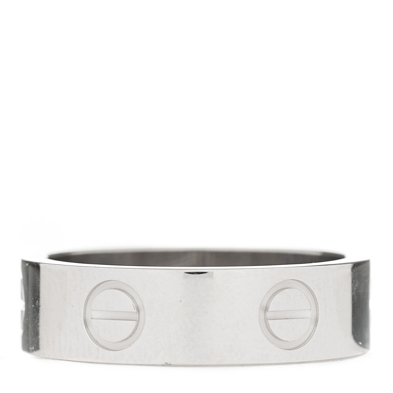 Cartier 18K White Gold 5.5mm LOVE Ring 54 6.75 3 of 4