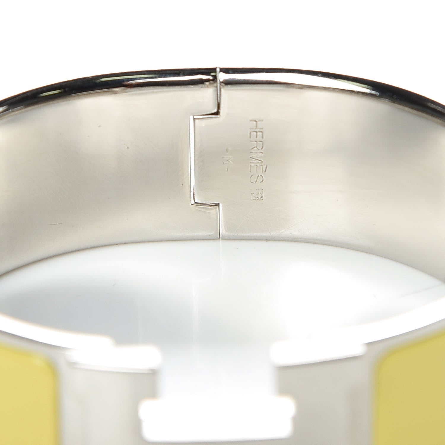 Hermes Enamel Wide Clic Clac H Bracelet PM Jaune D’Or 5 of 5