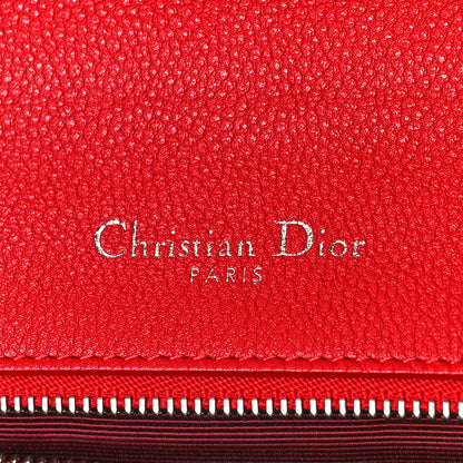 Christian Dior Grained Calfskin Medium Diorama Flap Bag Red 6 of 8
