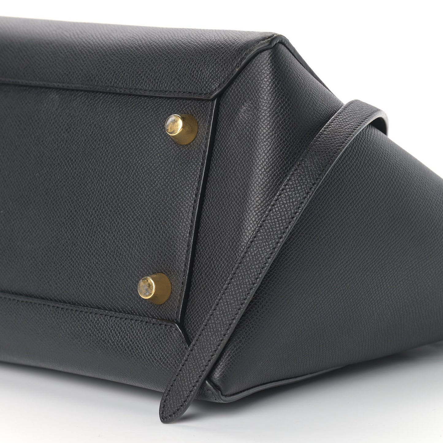 Grained Calfskin Mini Belt Bag Black