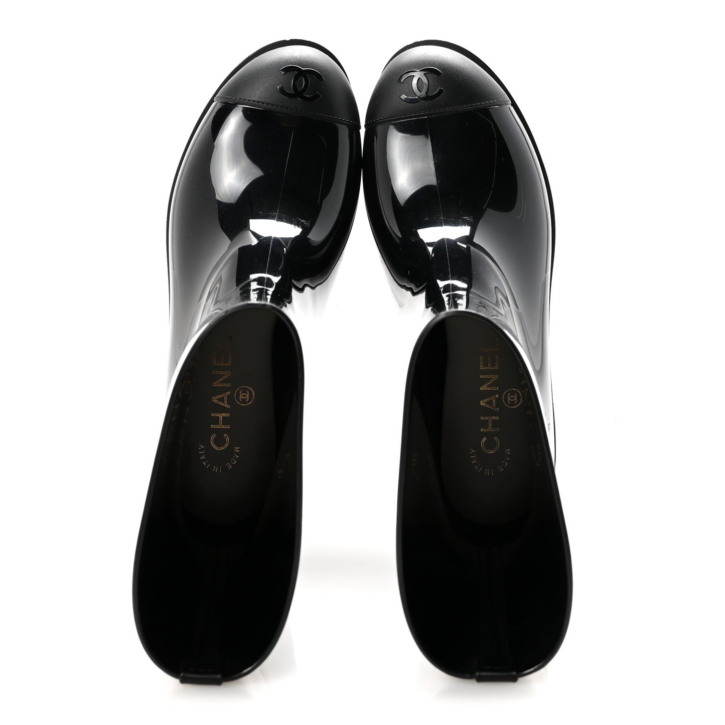 Rubber Rain Boots 36 Black