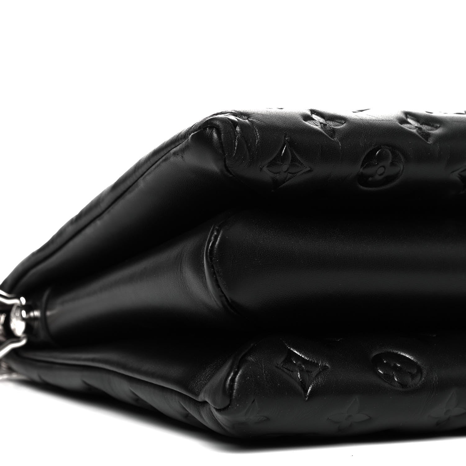 Louis Vuitton Lambskin Embossed Monogram Coussin MM Black 7 of 8