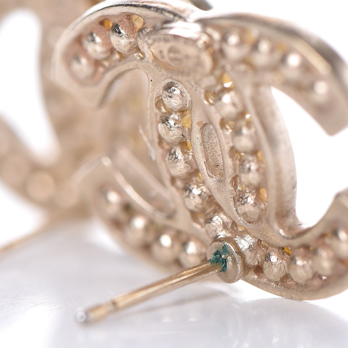 Pearl CC Earrings Gold