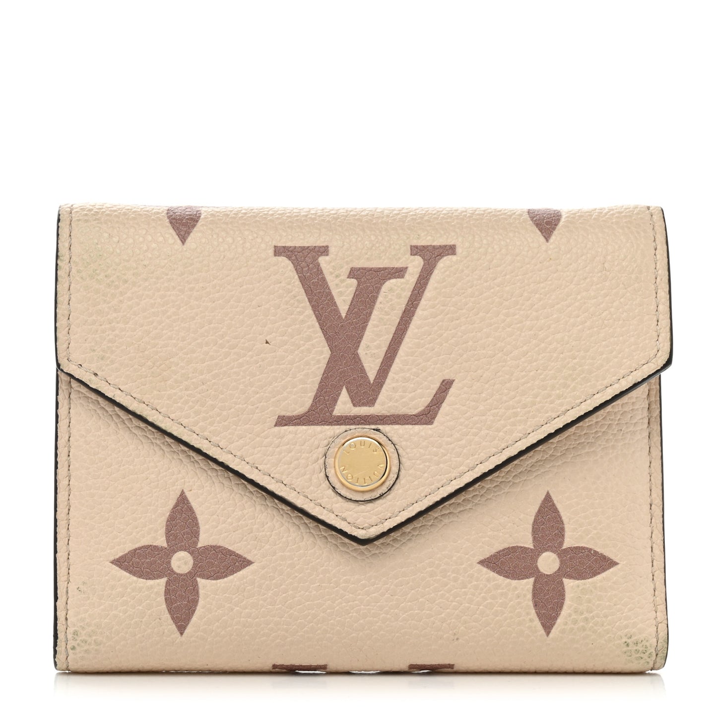 Empreinte Monogram Giant Victorine Wallet Creme Bois De Rose
