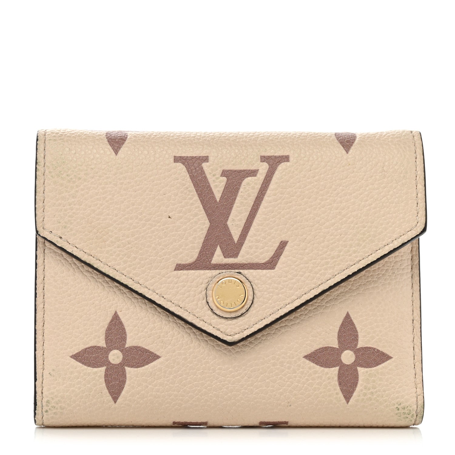Louis Vuitton Empreinte Monogram Giant Victorine Wallet Creme Bois De Rose 1 of 9