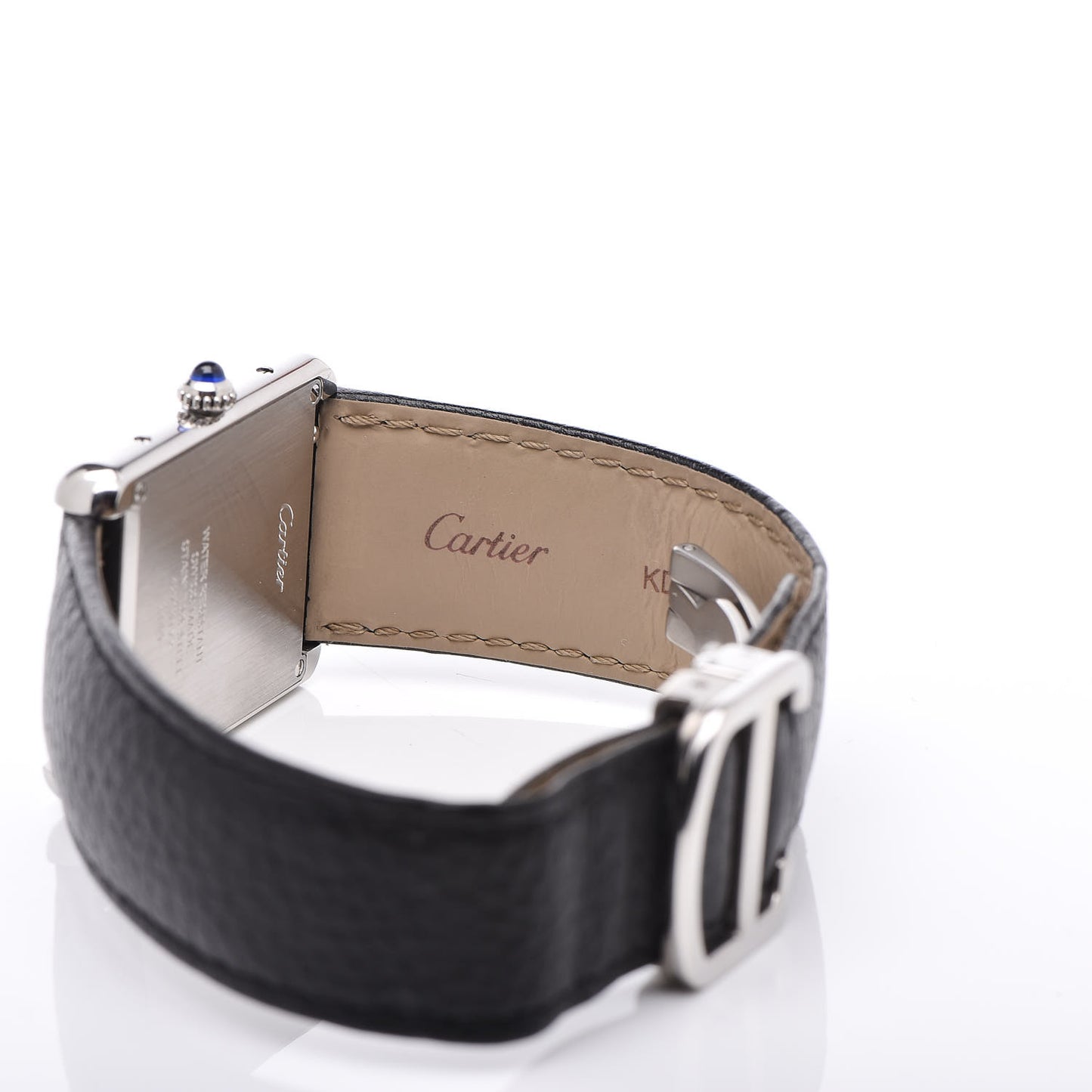 Stainless Steel Calfskin 27mm Tank Solo Quartz Watch