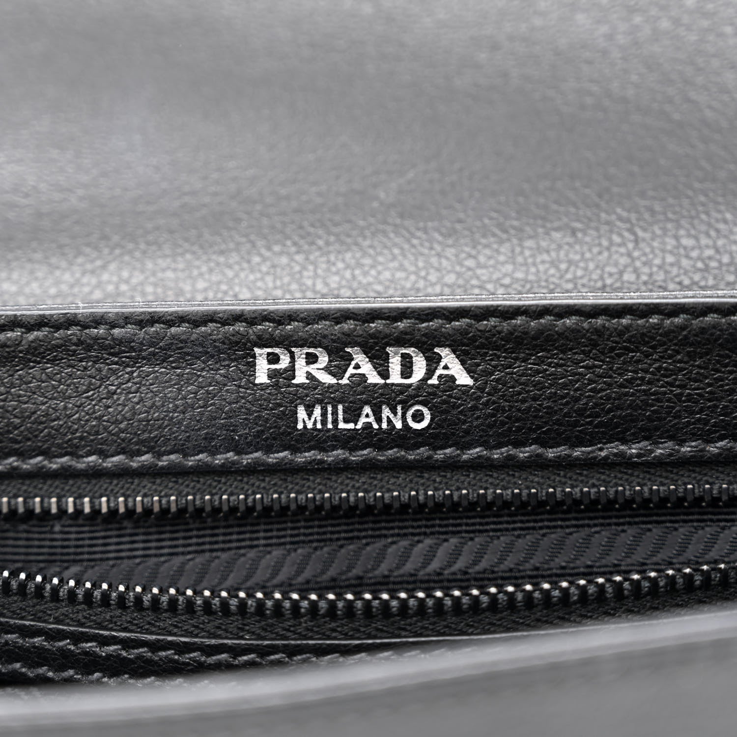 Prada Glace Calfskin Studded Crossbody Black 6 of 11