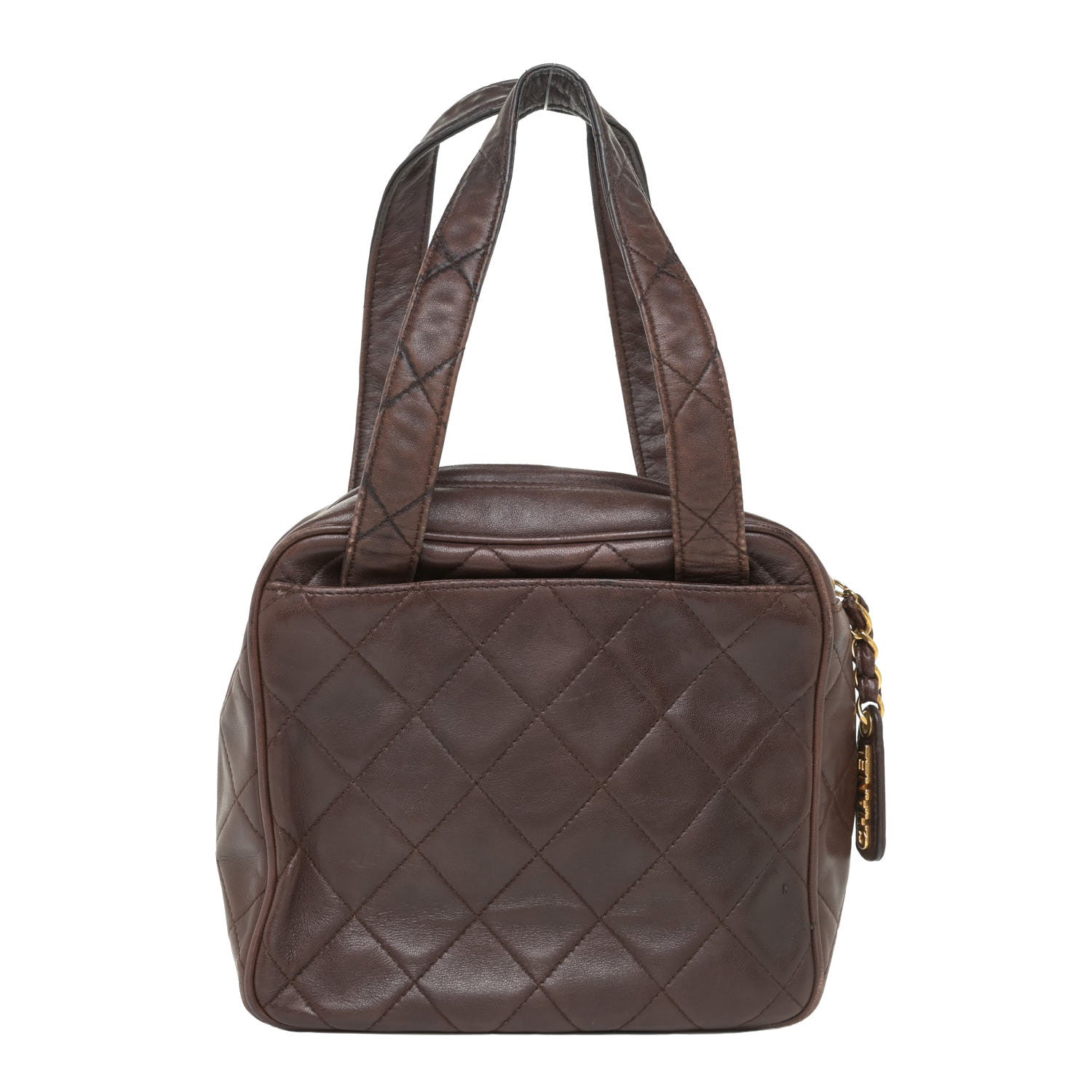 Chanel Lambskin Quilted Shoulder Bag Brown 1 of 27