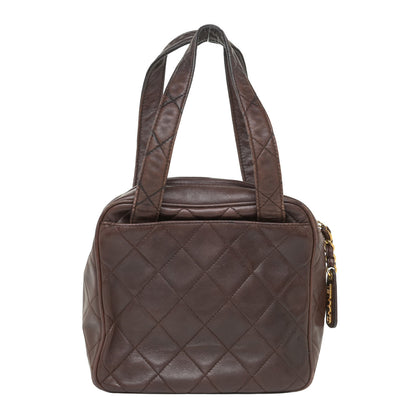 Chanel Lambskin Quilted Shoulder Bag Brown 1 of 27
