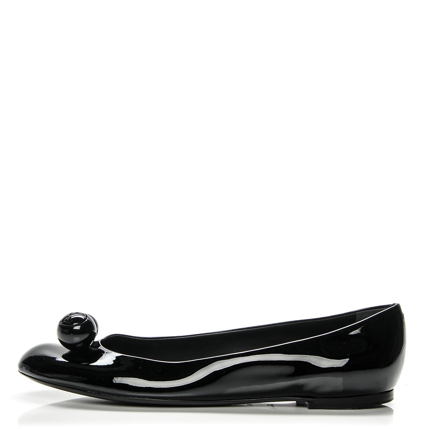 Louis Vuitton Patent Calfskin Betty Ballerina Flats 41 Black 1 of 8