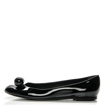 Louis Vuitton Patent Calfskin Betty Ballerina Flats 41 Black 1 of 8