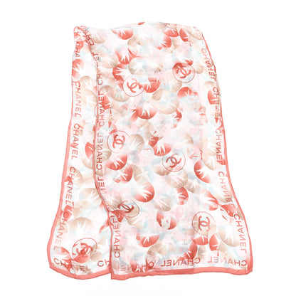Chanel Silk CC Stole Orange 2 of 6