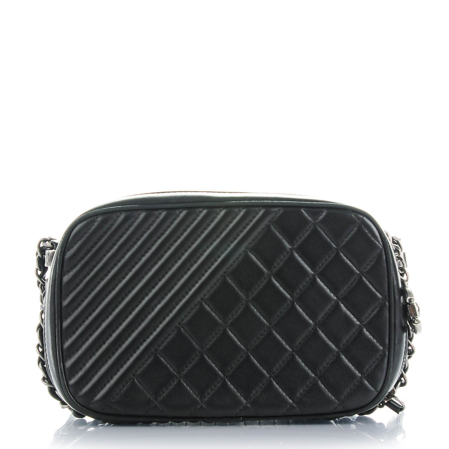 Chanel Lambskin Small Coco Boy Camera Case Black 1 of 7