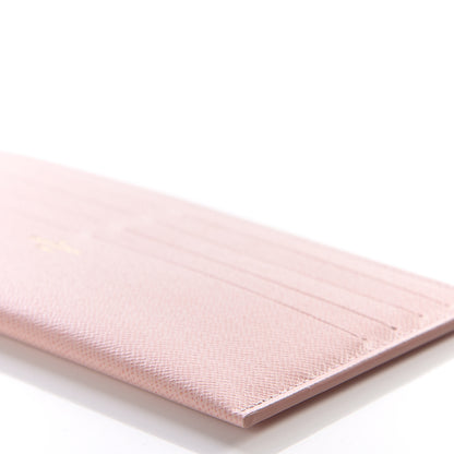 Louis Vuitton Calfskin Felicie Card Holder Insert Rose Ballerine 5 of 8