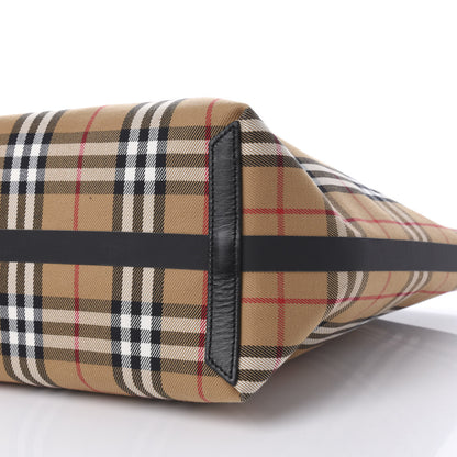 Burberry Vintage Check Medium The Giant Reversible Tote Antique Yellow Bright Red 7 of 9