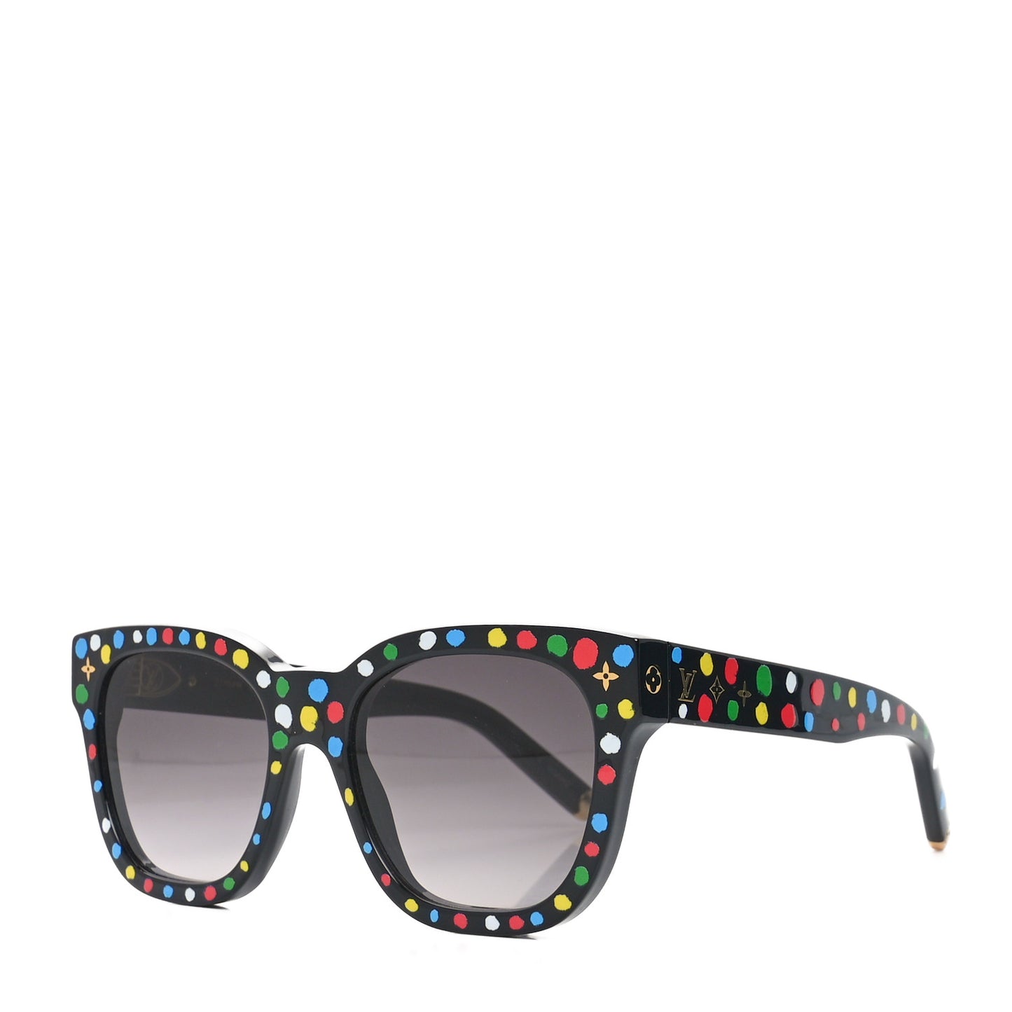 LV X YK Acetate Painted Dots Sunglasses Z1903W Black Multicolor