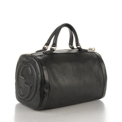 Gucci Pebbled Calfskin Medium Soho Boston Black 3 of 7