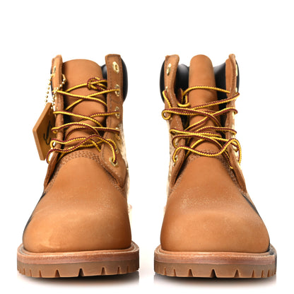 Jimmy Choo X TIMBERLAND Nubuck Graffiti Womens Ankle Boots 9.5 Wheat Gold 8 of 33