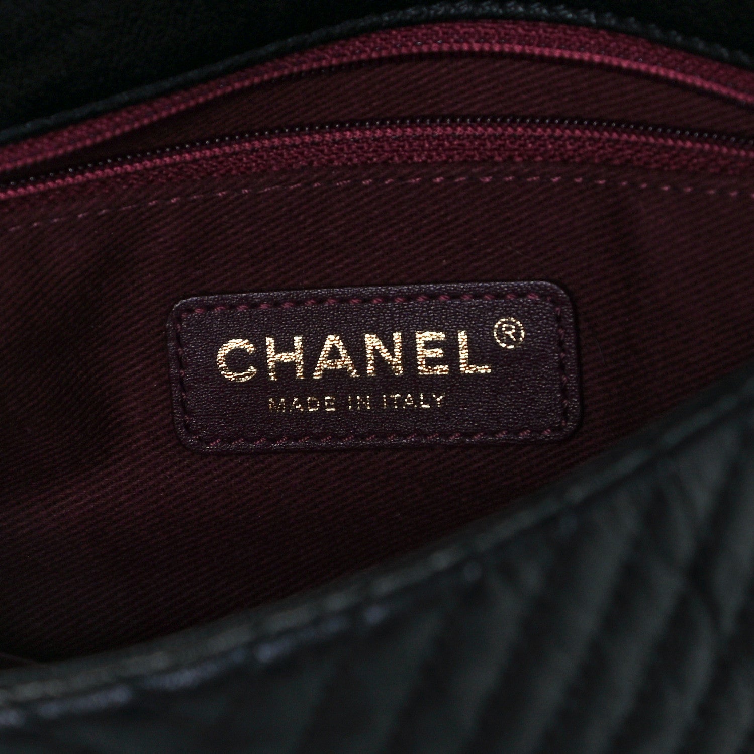 Chanel Wrinkled Lambskin Chevron Quilted Small Flap Black 6 of 12