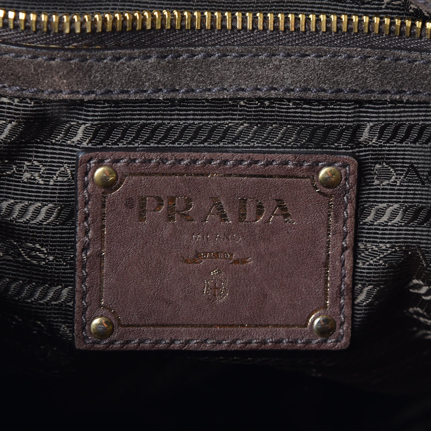 Prada Suede Scamosciato Tote Grafite 6 of 18