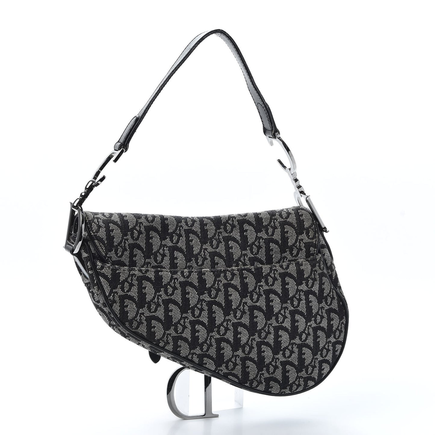 Monogram Saddle Bag Black