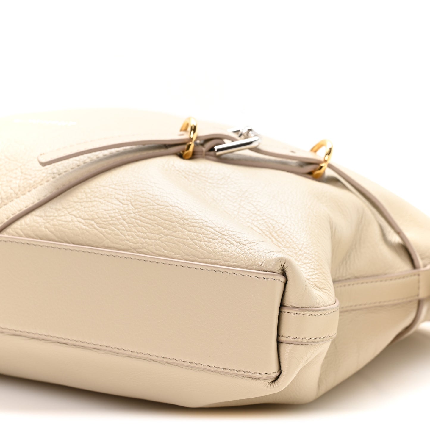 Calfskin Medium Voyou Bag Natural Beige
