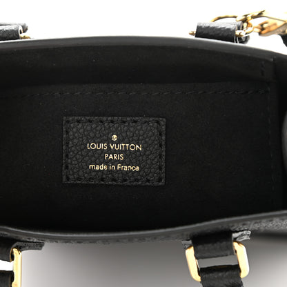 Louis Vuitton Empreinte Monogram Giant Petit Sac Plat Black 6 of 8