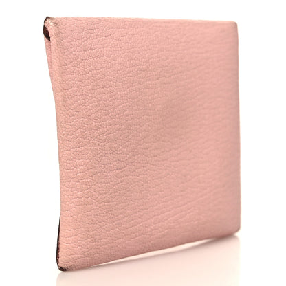 Hermes Chevre Mysore Bastia Coin Purse Rose Sakura 3 of 10