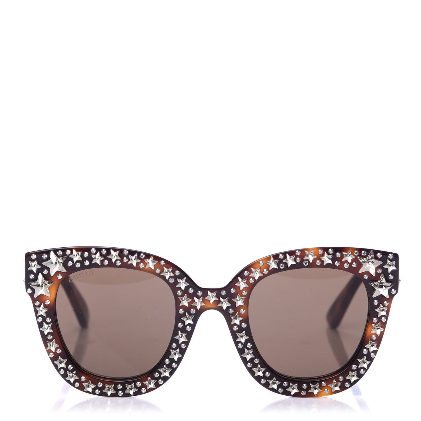 Acetate Stars Cat Eye Sunglasses GG0116S Havana