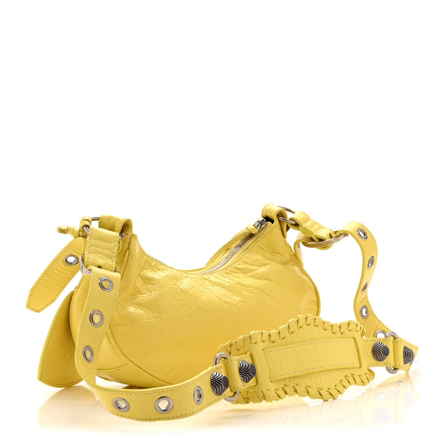 Agneau Arena Le Cagole Shoulder Bag XS Lime