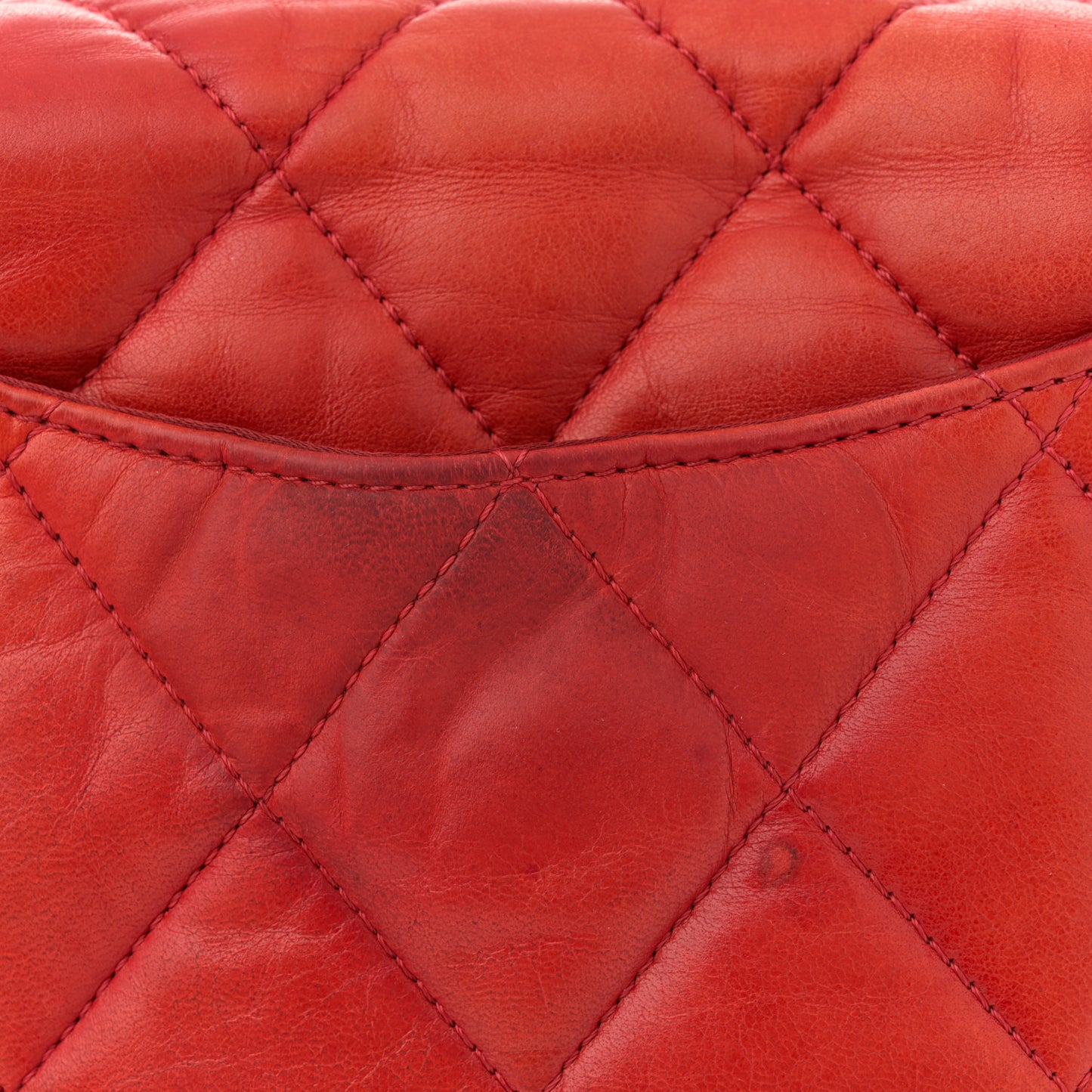 Lambskin Quilted Mini Chanel 3 Flap Red